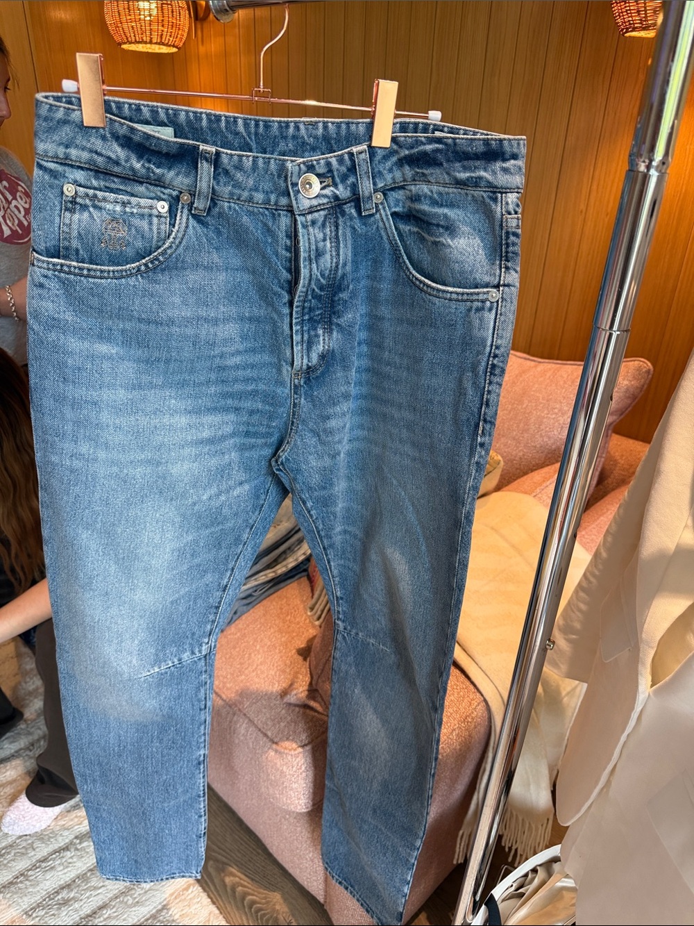 Brunello Cucinelli Slim Straight Blue Jeans